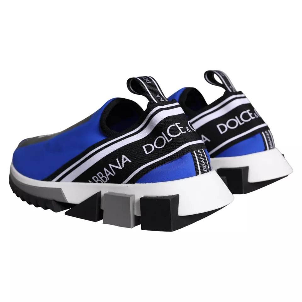 Dolce & Gabbana Blue Logo Low Top Sorrento Sneakers Shoes - Hilstor