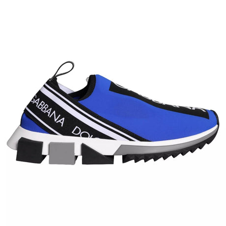Dolce & Gabbana Blue Logo Low Top Sorrento Sneakers Shoes - Hilstor