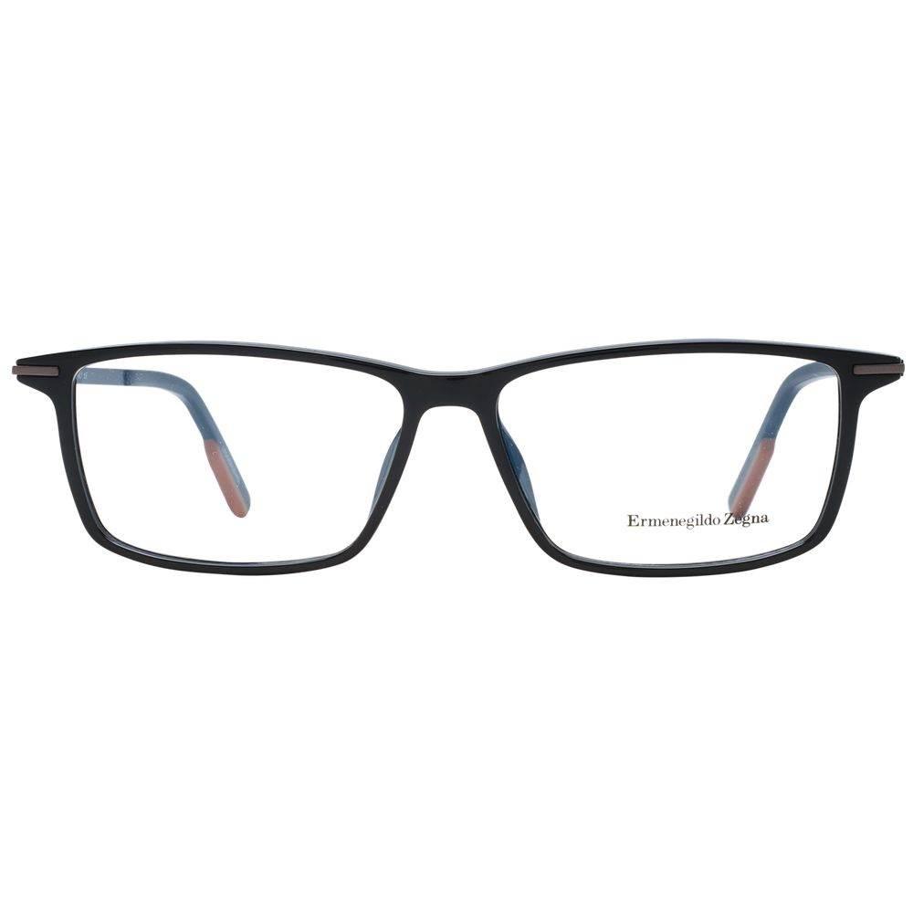 Ermenegildo Zegna Black Men Optical Frames - Hilstor