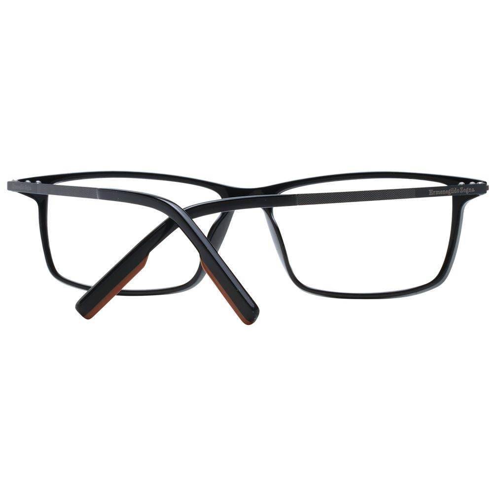 Ermenegildo Zegna Black Men Optical Frames - Hilstor