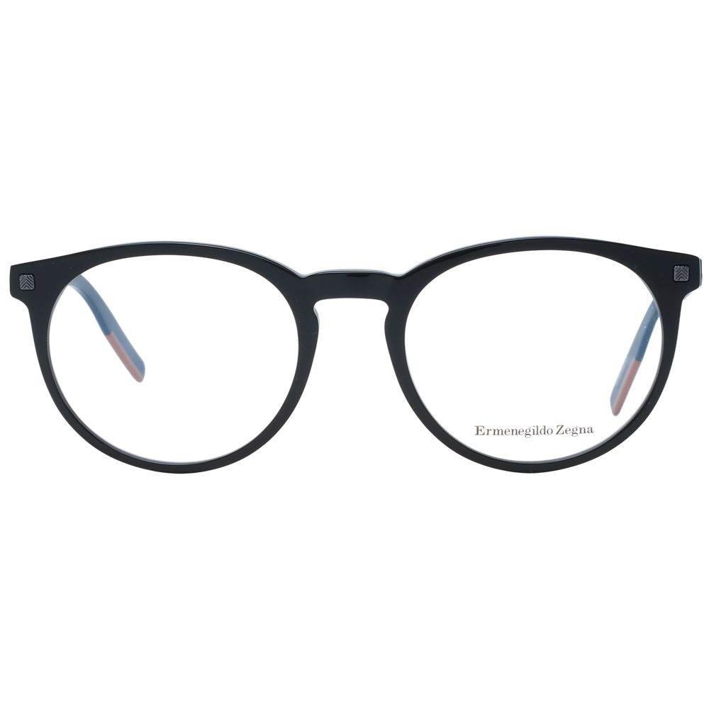 Ermenegildo Zegna Black Men Optical Frames - Hilstor