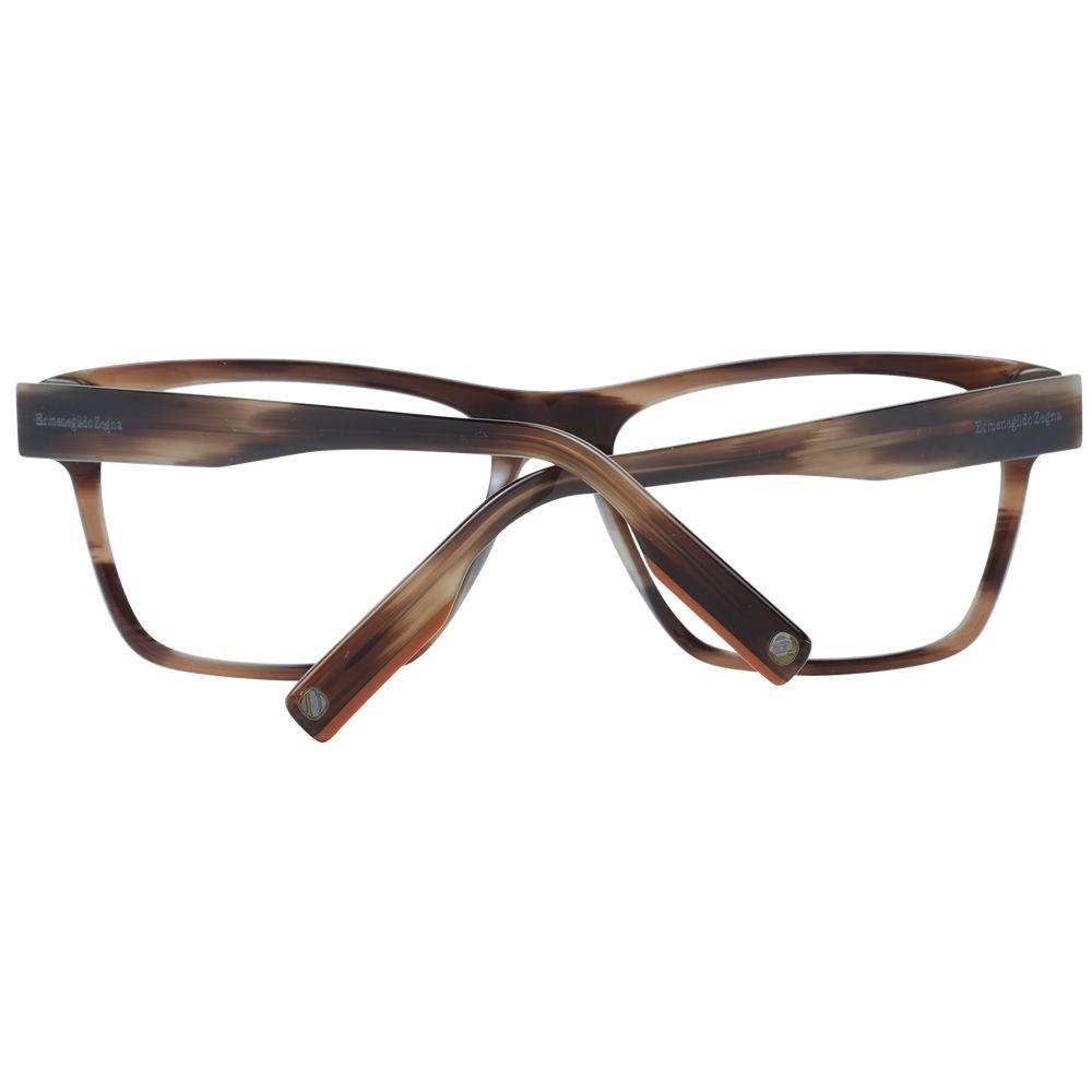 Ermenegildo Zegna Brown Men Optical Frames - Hilstor