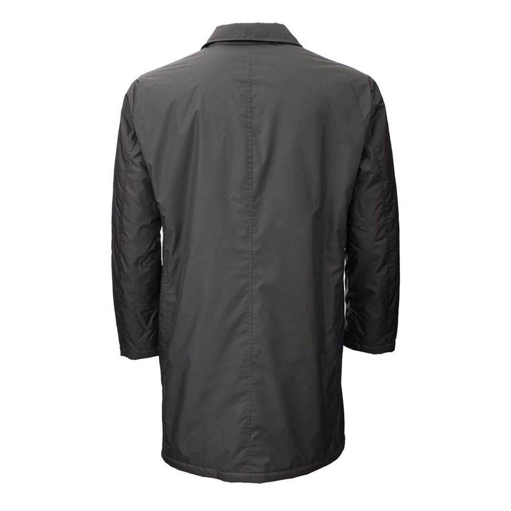 Add Brown Polyester Jacket - Hilstor