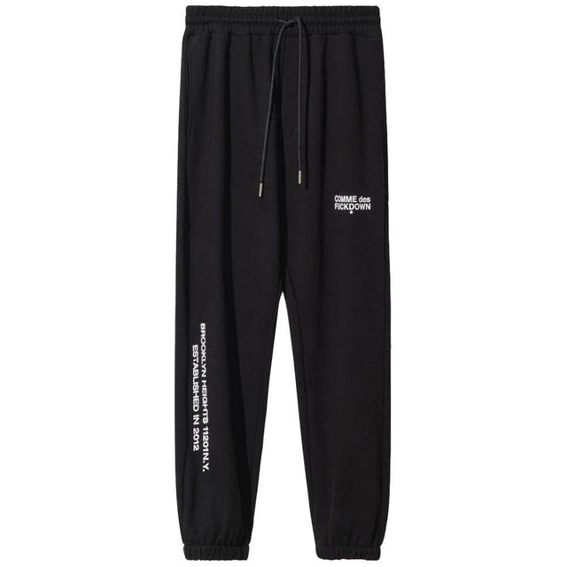 Comme Des Fuckdown Black Cotton Men Sweatpants - Hilstor