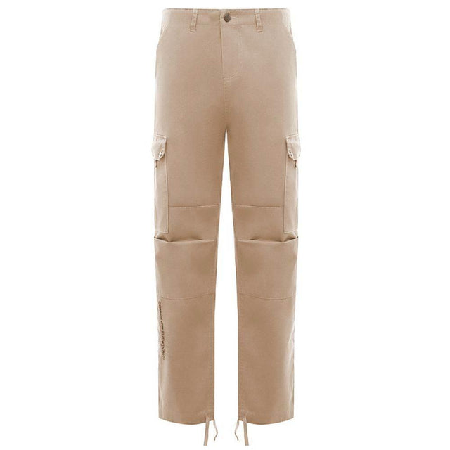 Comme Des Fuckdown Beige Cotton Men Cargo Trouser - Hilstor