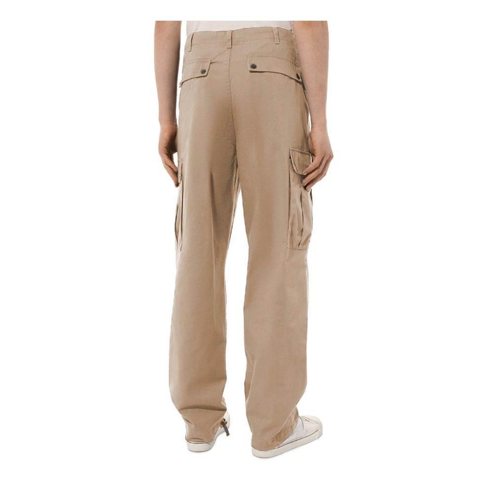 Comme Des Fuckdown Beige Cotton Men Cargo Trouser - Hilstor