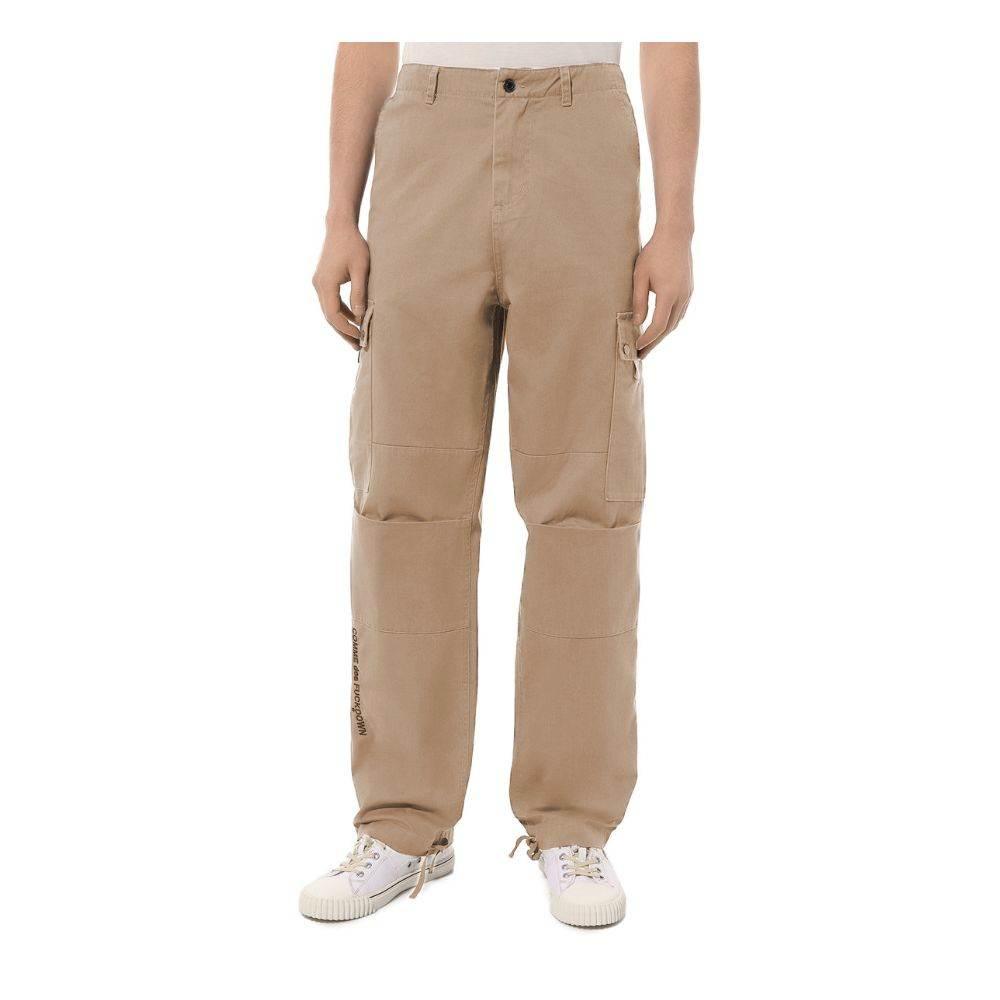 Comme Des Fuckdown Beige Cotton Men Cargo Trouser - Hilstor