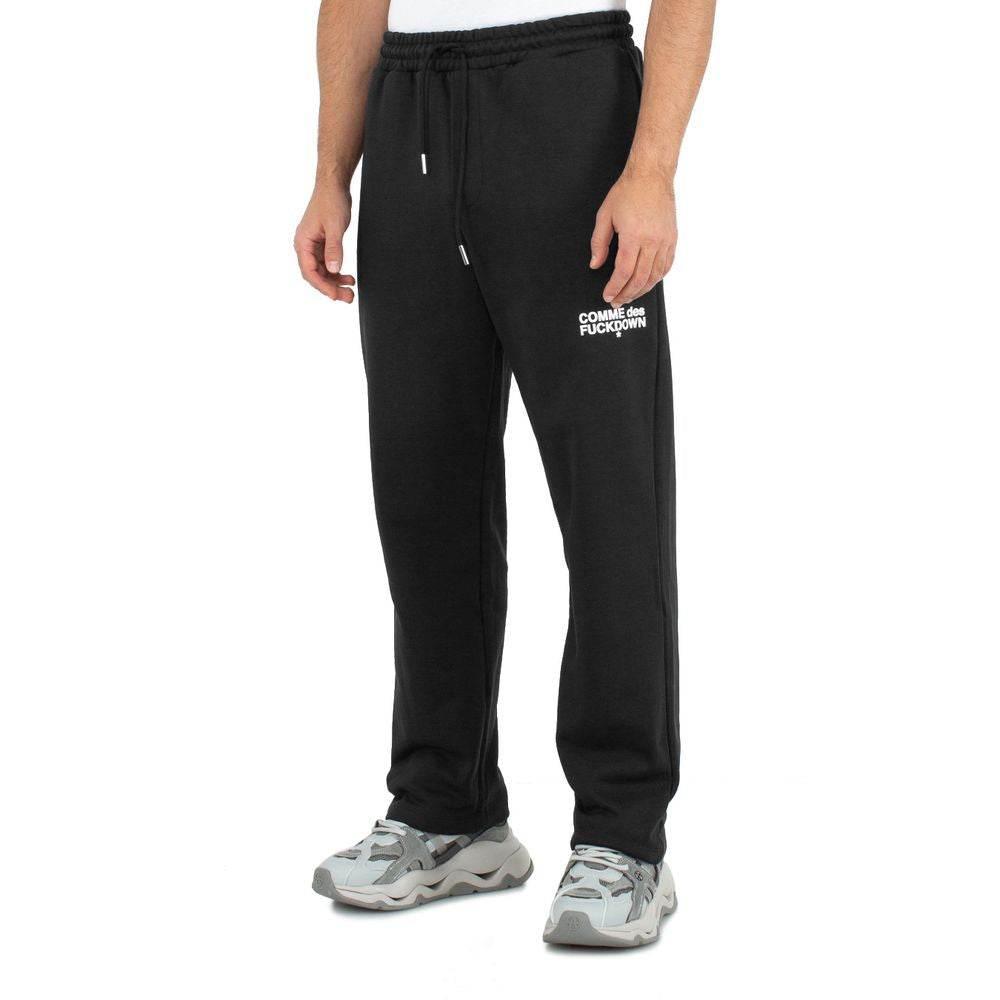 Comme Des Fuckdown Black Cotton Men Sweatpant - Hilstor