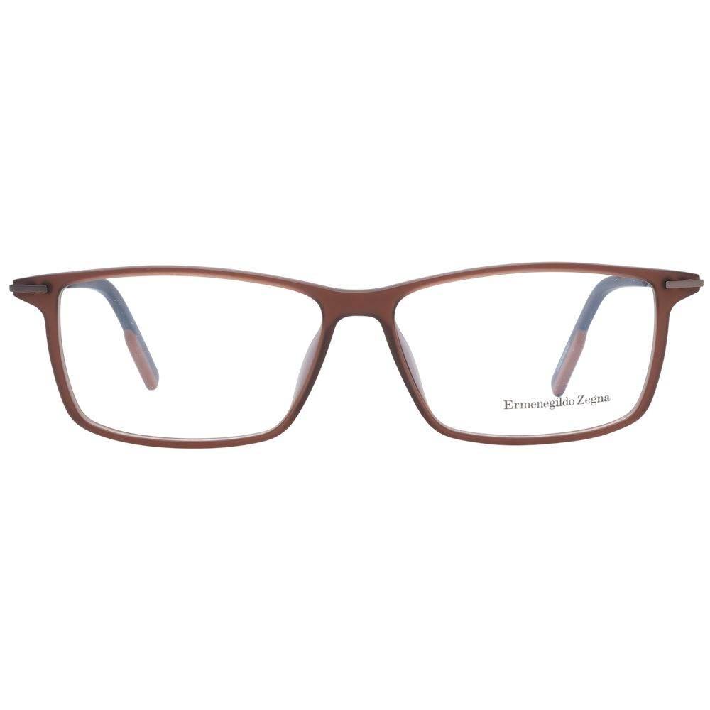 Ermenegildo Zegna Brown Men Optical Frames - Hilstor