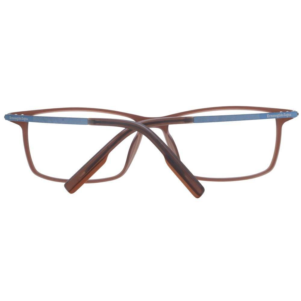 Ermenegildo Zegna Brown Men Optical Frames - Hilstor