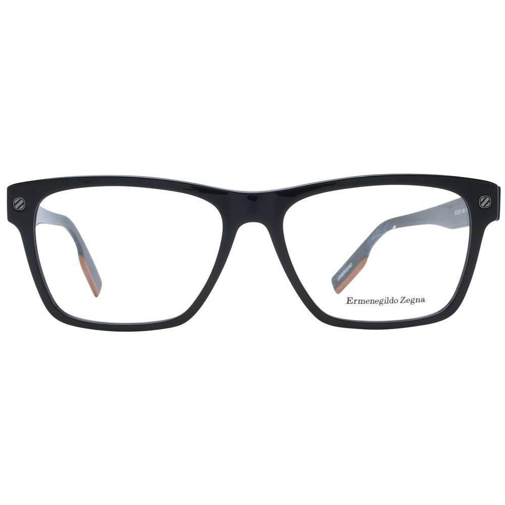 Ermenegildo Zegna Black Men Optical Frames - Hilstor