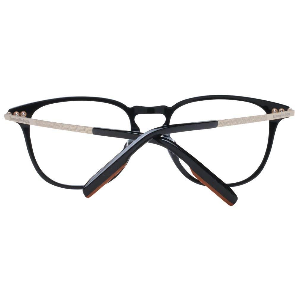 Ermenegildo Zegna Black Men Optical Frames - Hilstor