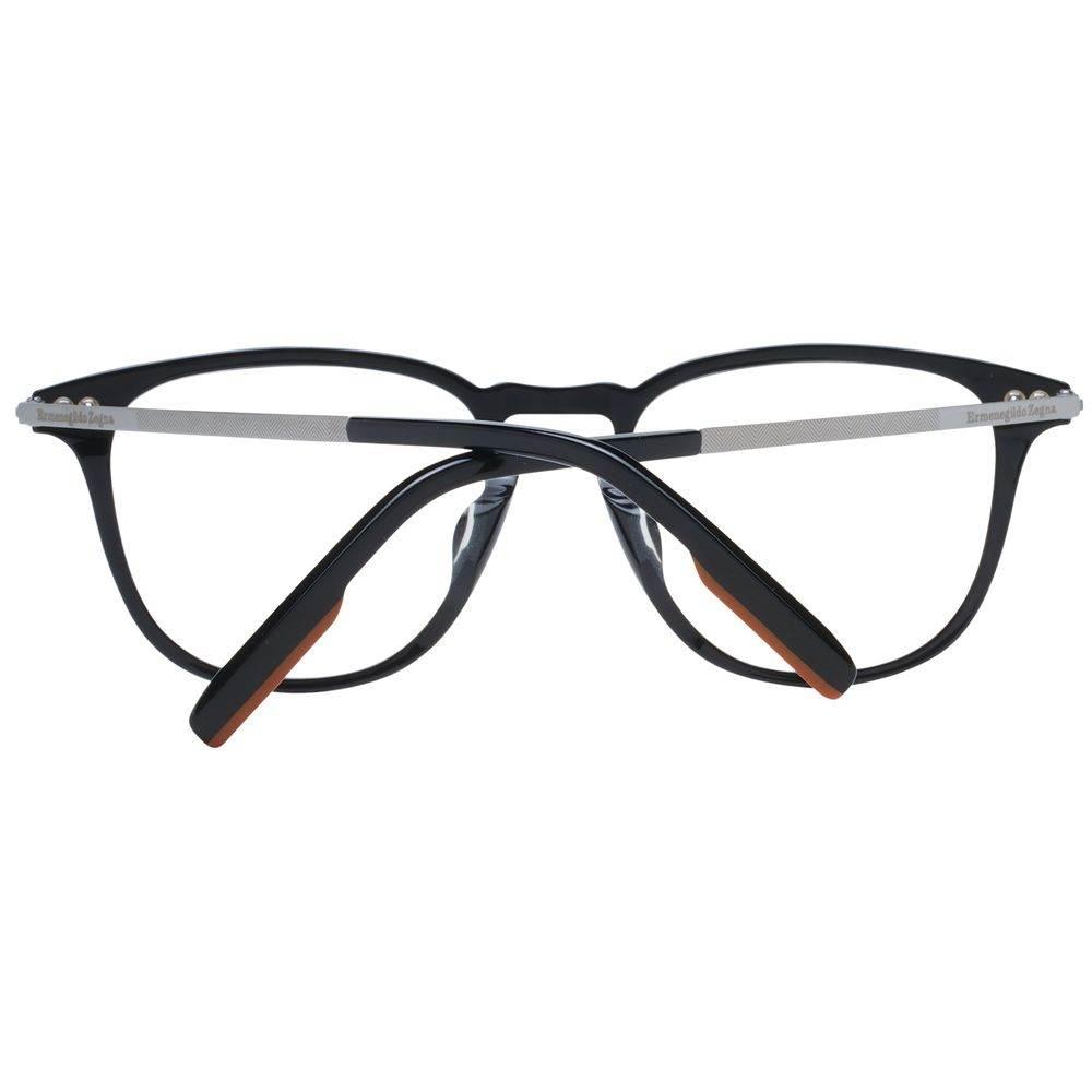 Ermenegildo Zegna Black Men Optical Frames - Hilstor