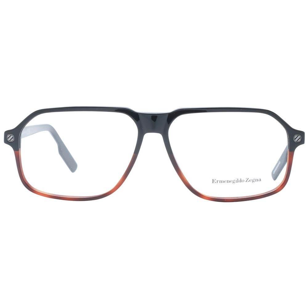 Ermenegildo Zegna Black Men Optical Frames - Hilstor