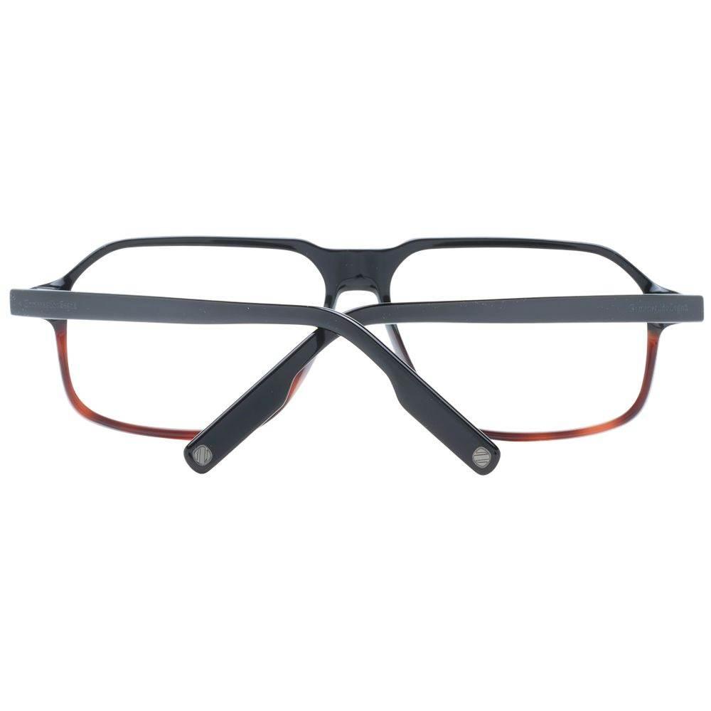 Ermenegildo Zegna Black Men Optical Frames - Hilstor