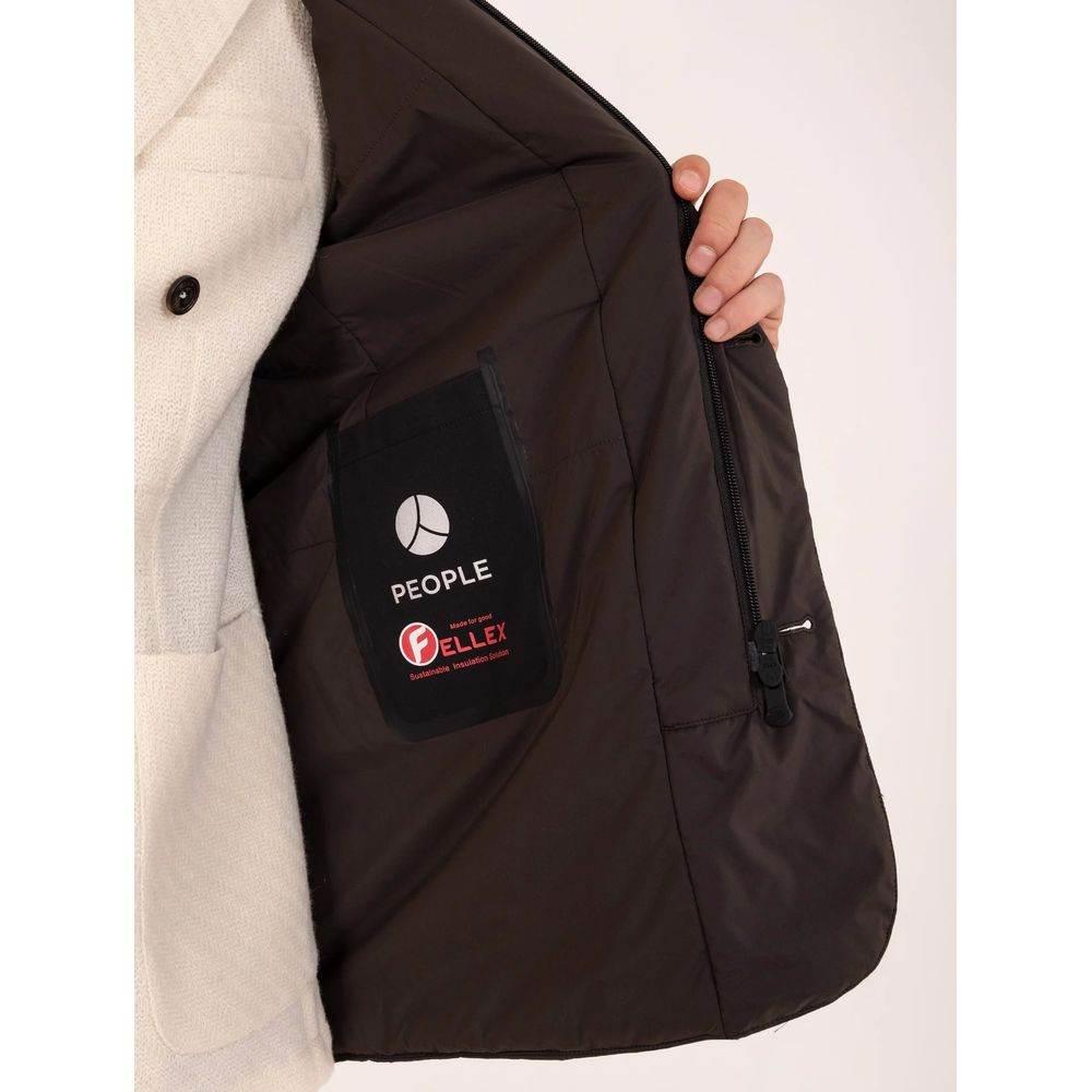 People Of Shibuya Brown Polyester Men Jacket - Hilstor