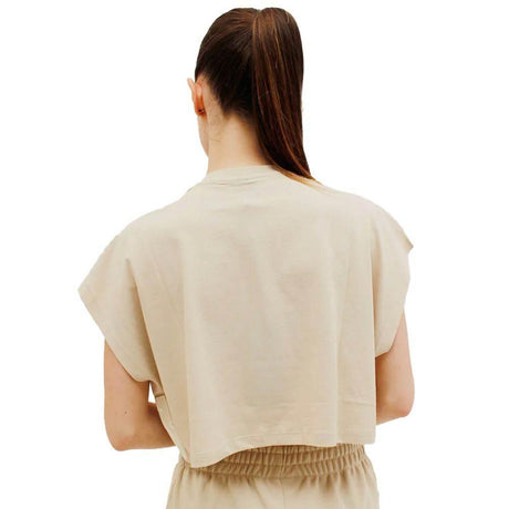 Comme Des Fuckdown Beige Cotton Women T-Shirt - Hilstor