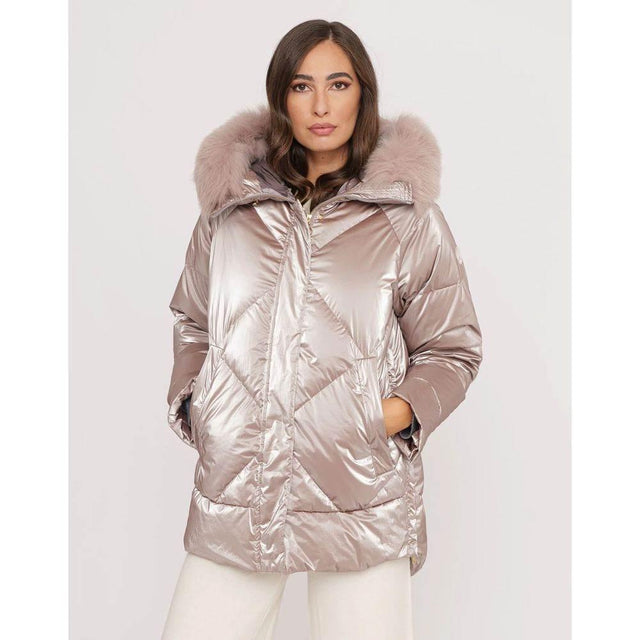 People Of Shibuya Pink Polyester Jackets & Coat - Hilstor