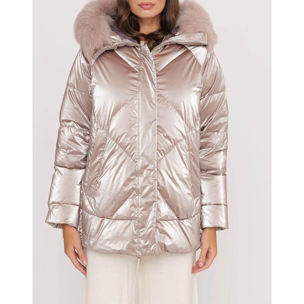 People Of Shibuya Pink Polyester Jackets & Coat - Hilstor