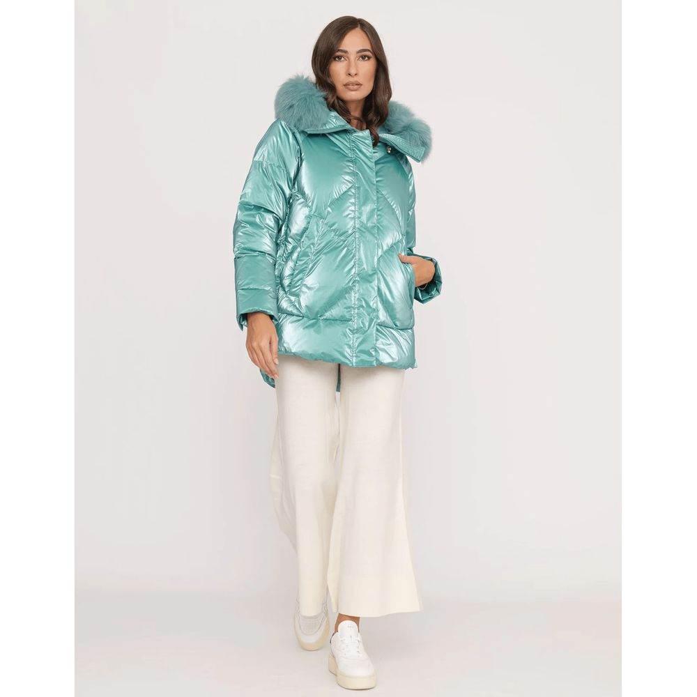 People Of Shibuya Light Blue Polyester Women Jacket - Hilstor