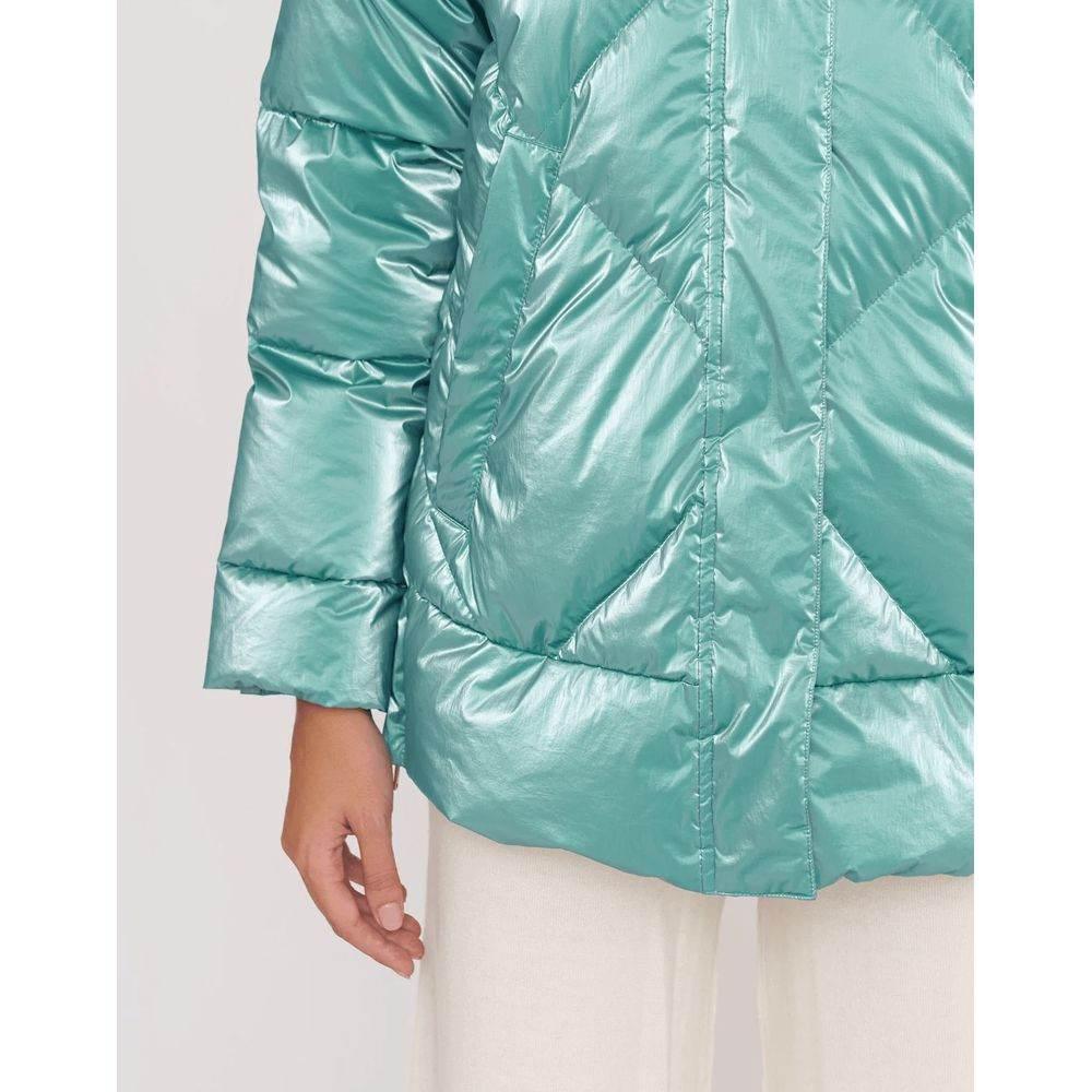 People Of Shibuya Light Blue Polyester Women Jacket - Hilstor