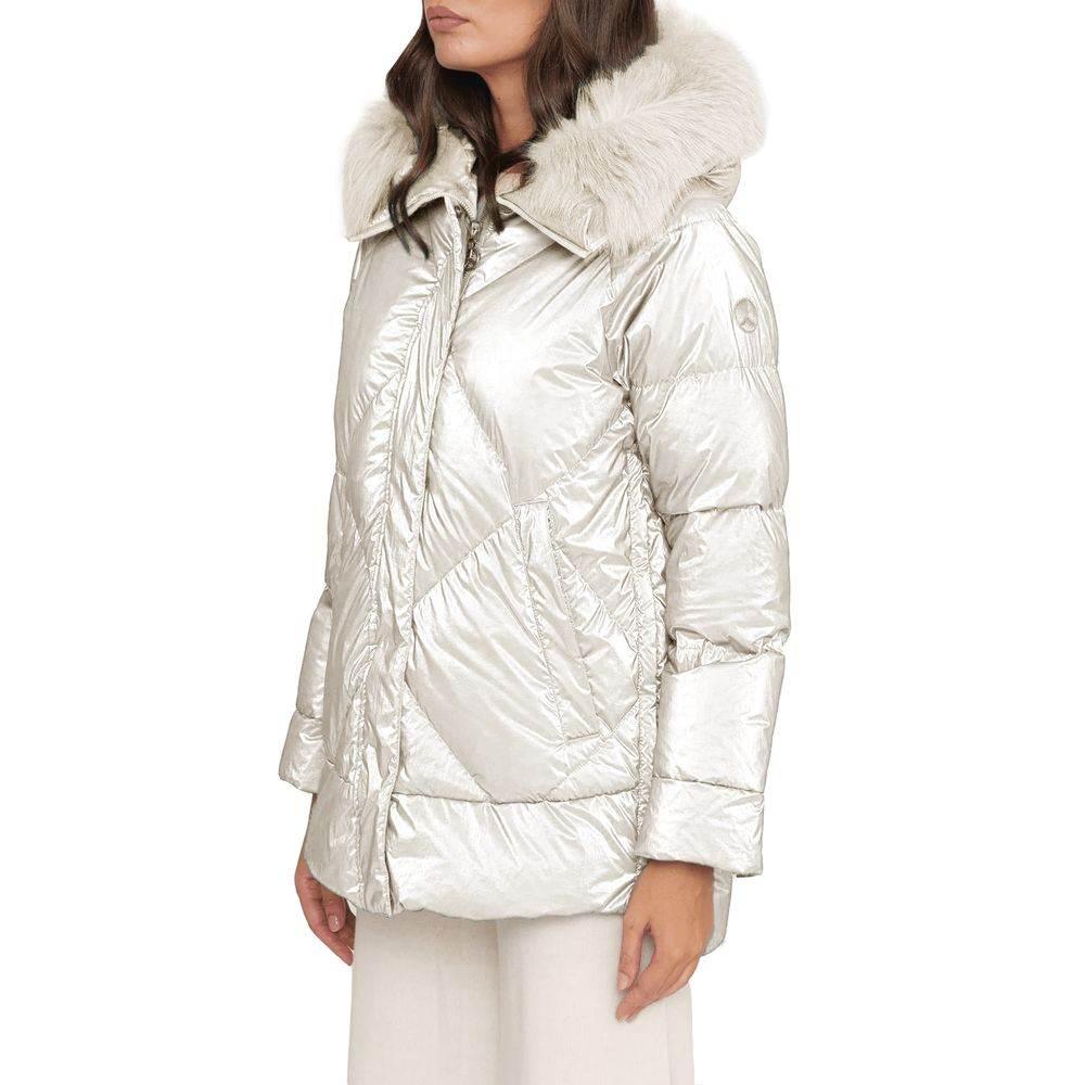 People Of Shibuya White Polyester Jackets & Coat - Hilstor