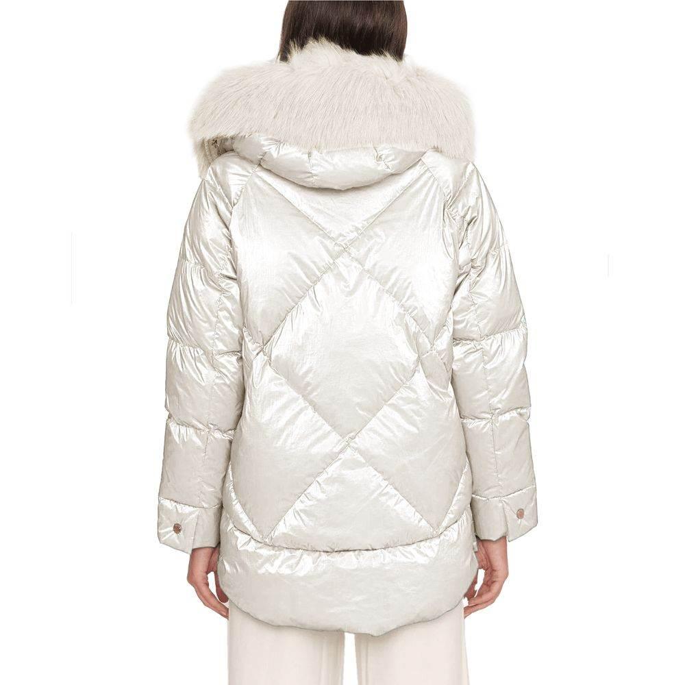 People Of Shibuya White Polyester Jackets & Coat - Hilstor
