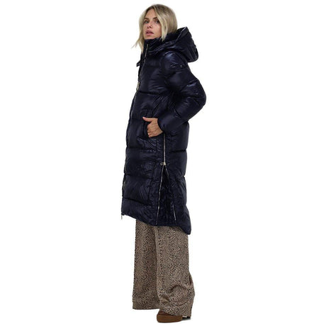 People Of Shibuya Blue Polyester Jackets & Coat - Hilstor