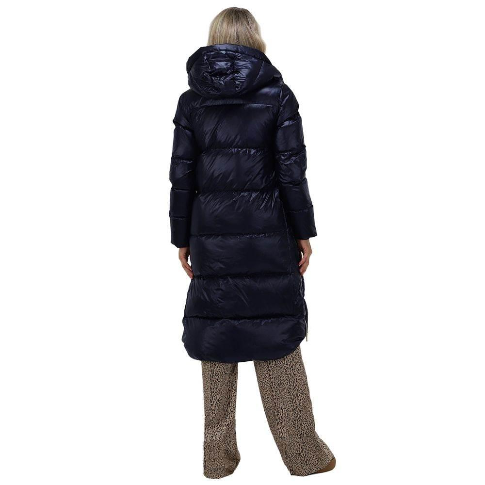 People Of Shibuya Blue Polyester Jackets & Coat - Hilstor