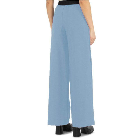 Comme Des Fuckdown Blue Polyester Women Palazzo Pants - Hilstor