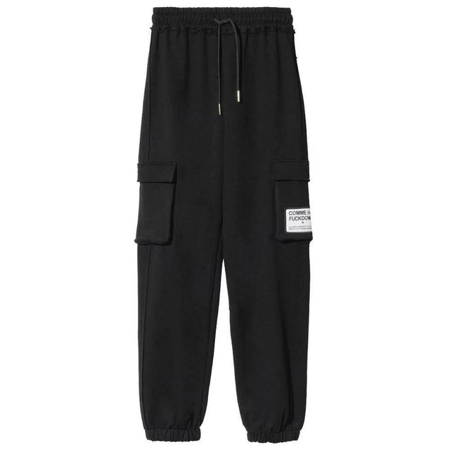 Comme Des Fuckdown Black Cotton Women Pant - Hilstor
