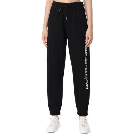 Comme Des Fuckdown Black Cotton Women Pants - Hilstor