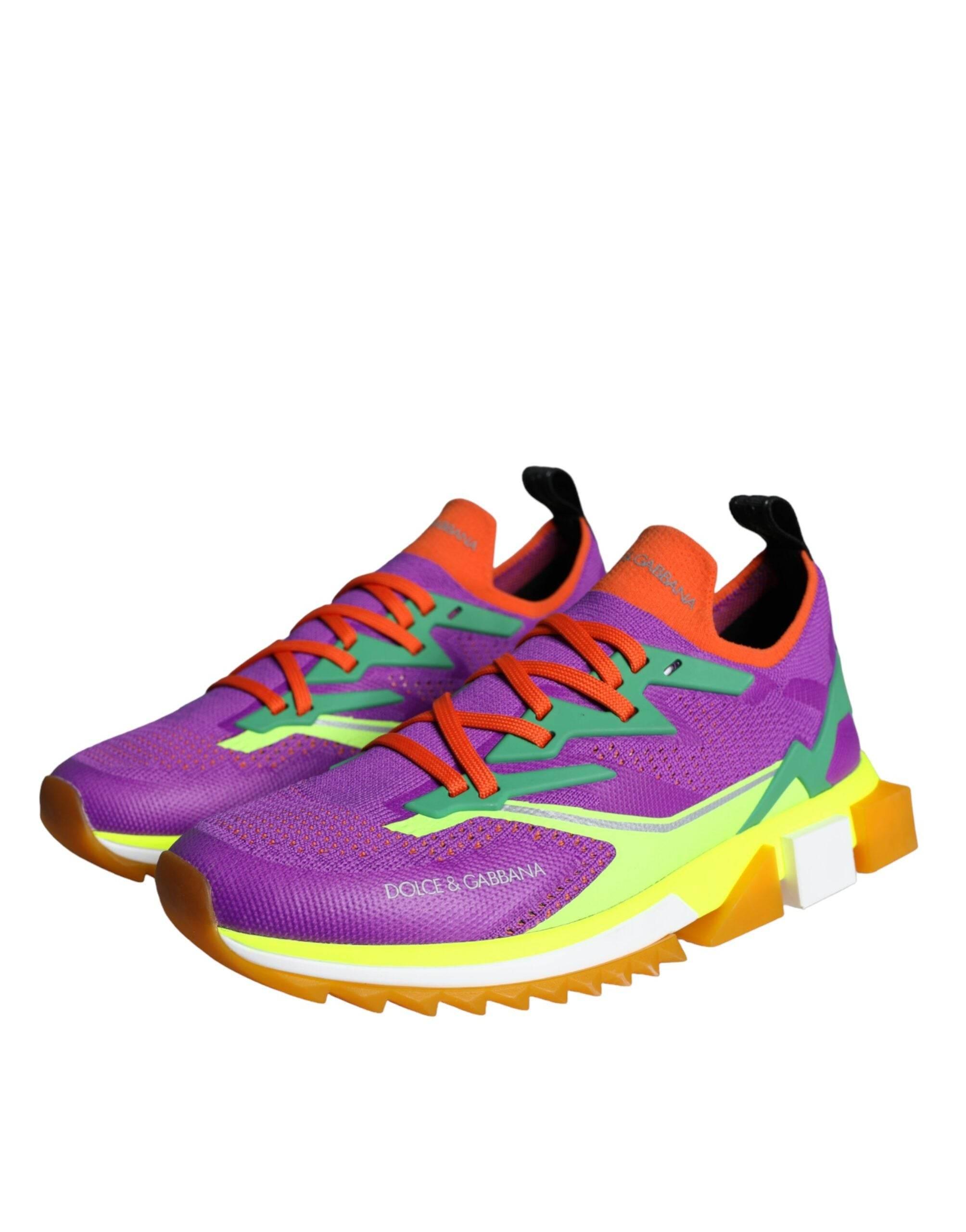 Dolce & Gabbana Multicolor Super King Low Top Sneakers Shoes - Hilstor