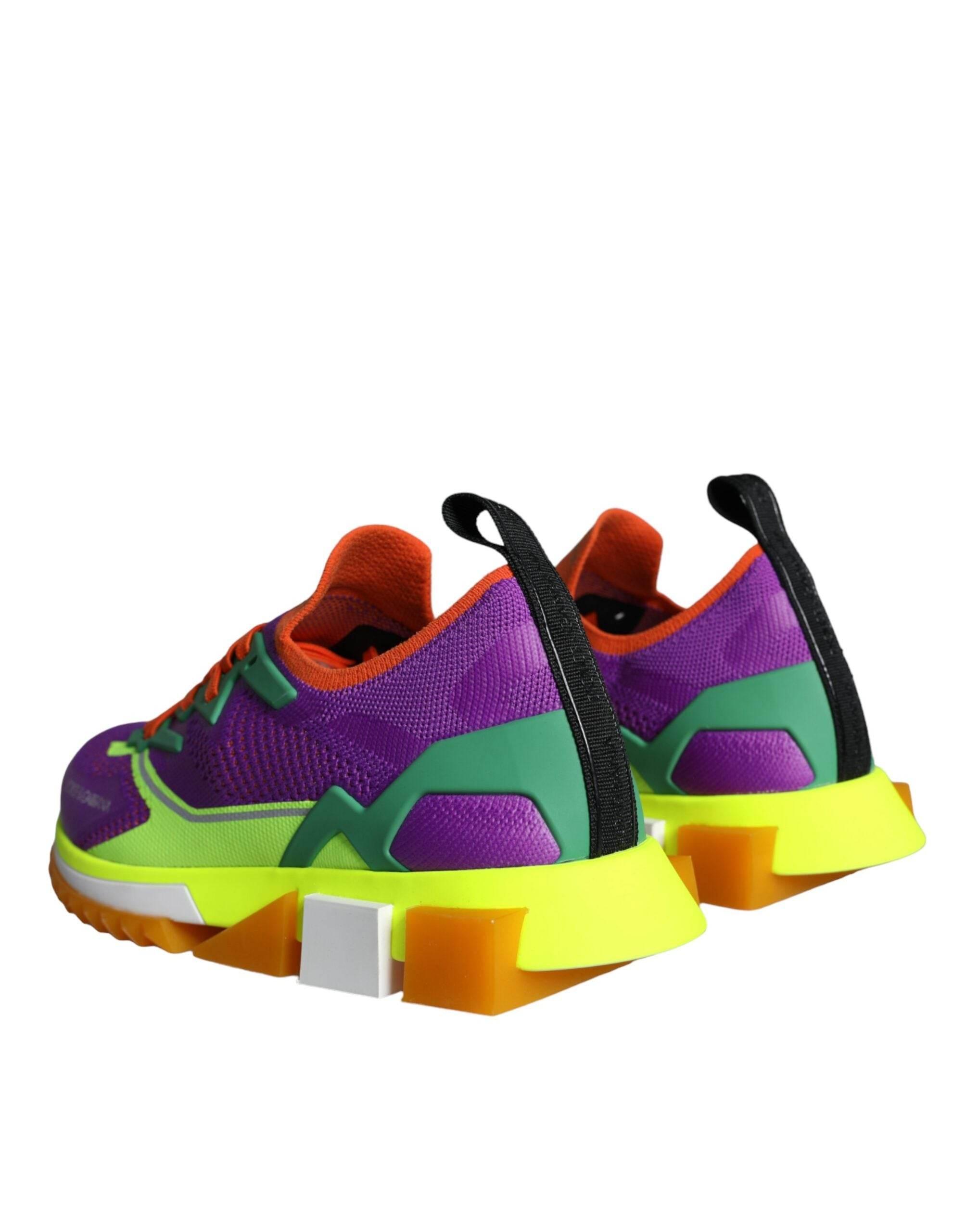 Dolce & Gabbana Multicolor Super King Low Top Sneakers Shoes - Hilstor