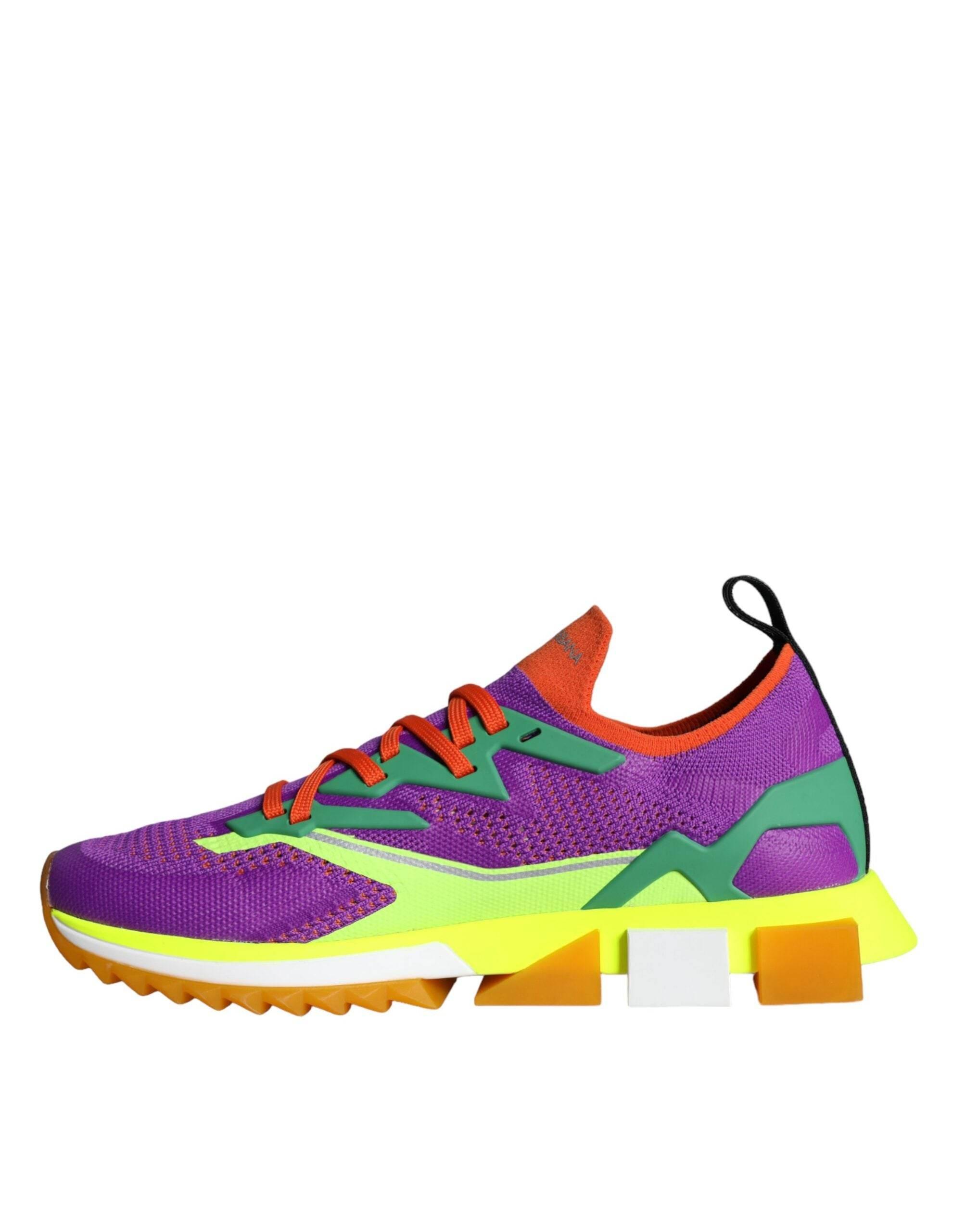 Dolce & Gabbana Multicolor Super King Low Top Sneakers Shoes - Hilstor