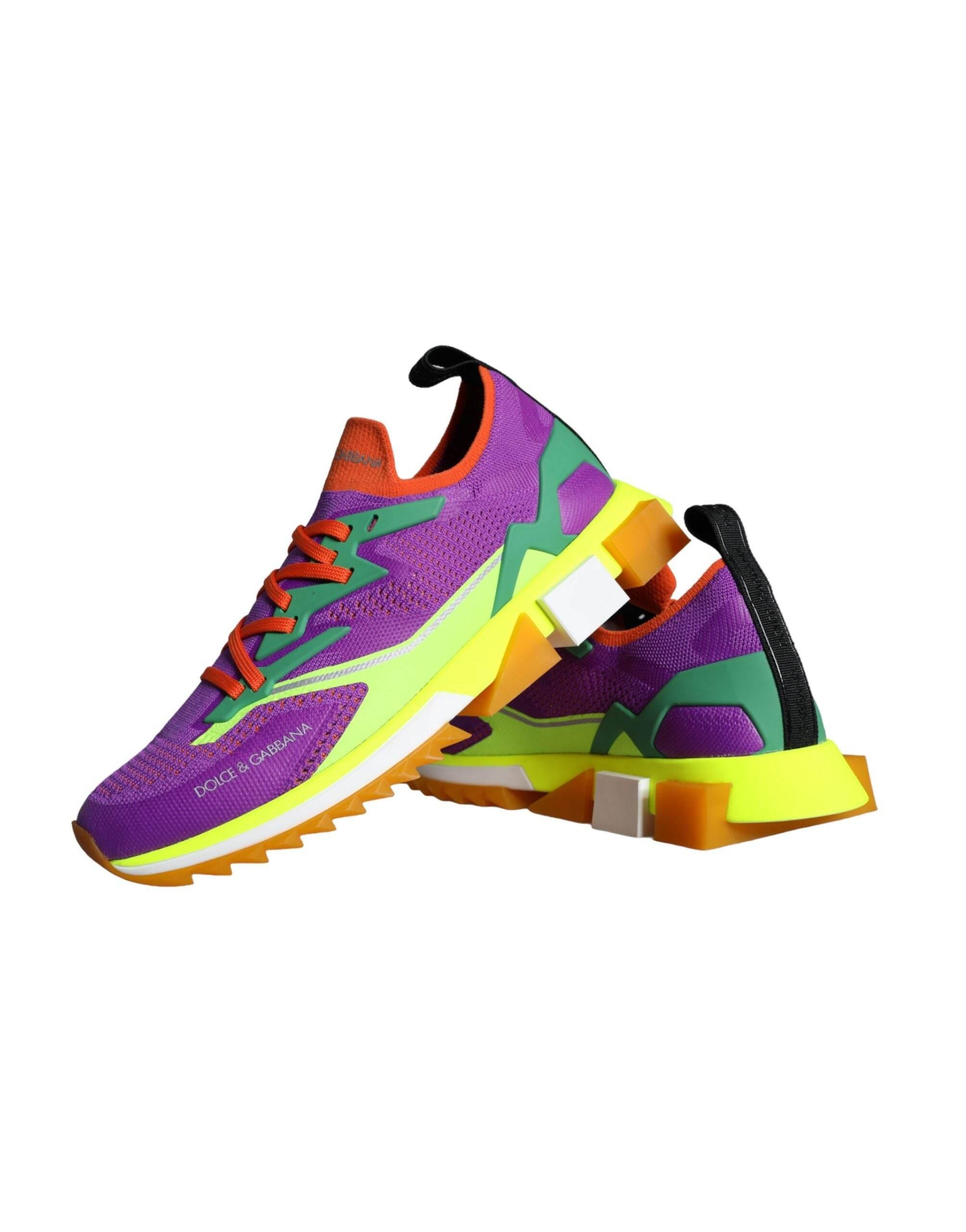 Dolce & Gabbana Multicolor Super King Low Top Sneakers Shoes - Hilstor