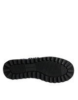 Dolce & Gabbana Black White Quilted Logo Sandals Slides Shoes - Hilstor