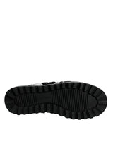Dolce & Gabbana Black White Quilted Logo Sandals Slides Shoes - Hilstor
