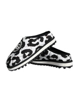 Dolce & Gabbana Black White Quilted Logo Sandals Slides Shoes - Hilstor
