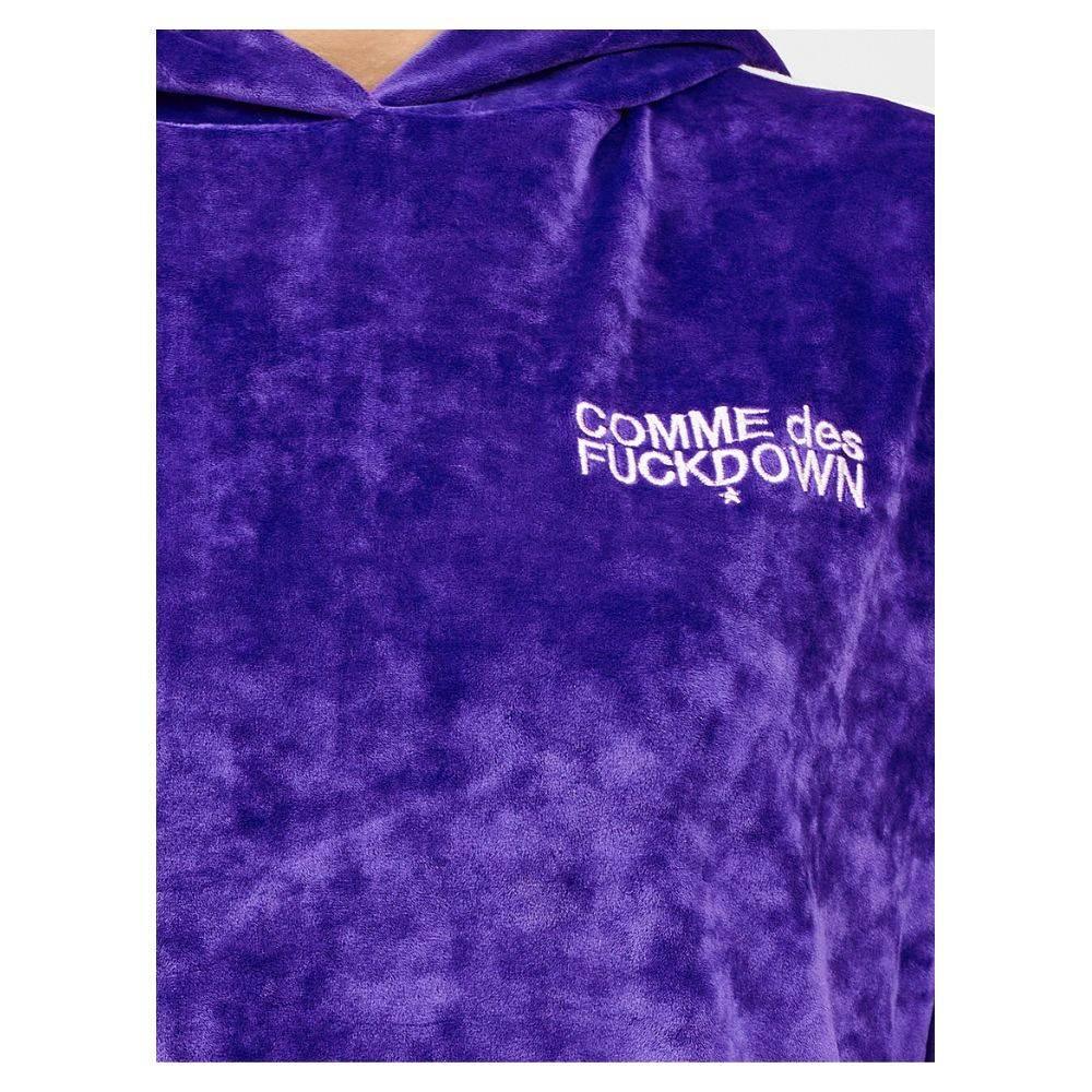 Comme Des Fuckdown Purple Polyester Women Sweater - Hilstor