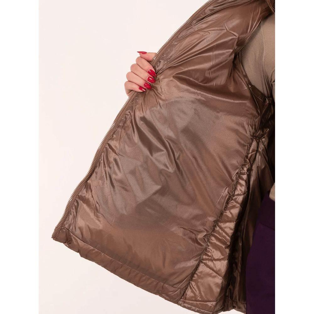 People Of Shibuya Brown Polyester Jackets & Coat - Hilstor