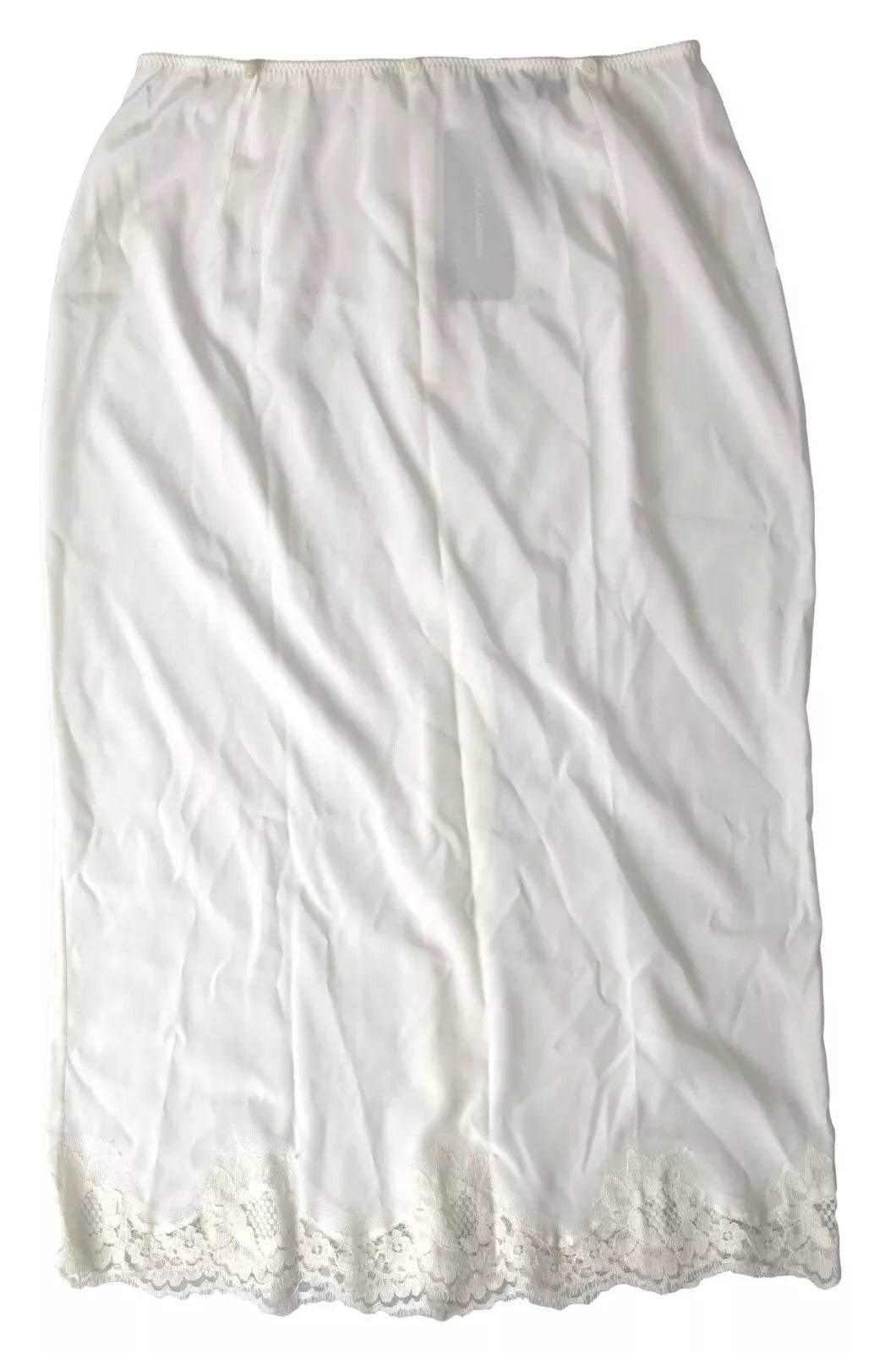 Dolce & Gabbana White Lingerie Half Slip Sleepwear Underwear - Hilstor