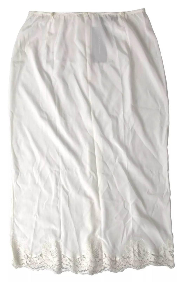 Dolce & Gabbana White Lingerie Half Slip Sleepwear Underwear - Hilstor