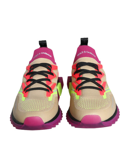Dolce & Gabbana Multicolor Super King Low Top Sneakers Shoes - Hilstor