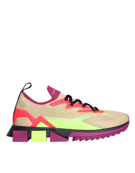 Dolce & Gabbana Multicolor Super King Low Top Sneakers Shoes - Hilstor