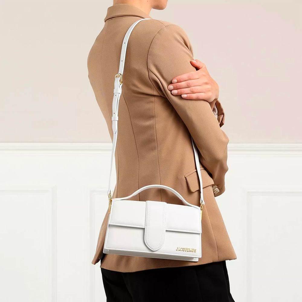 Jacquemus White Leather Crossbody Bag - Hilstor
