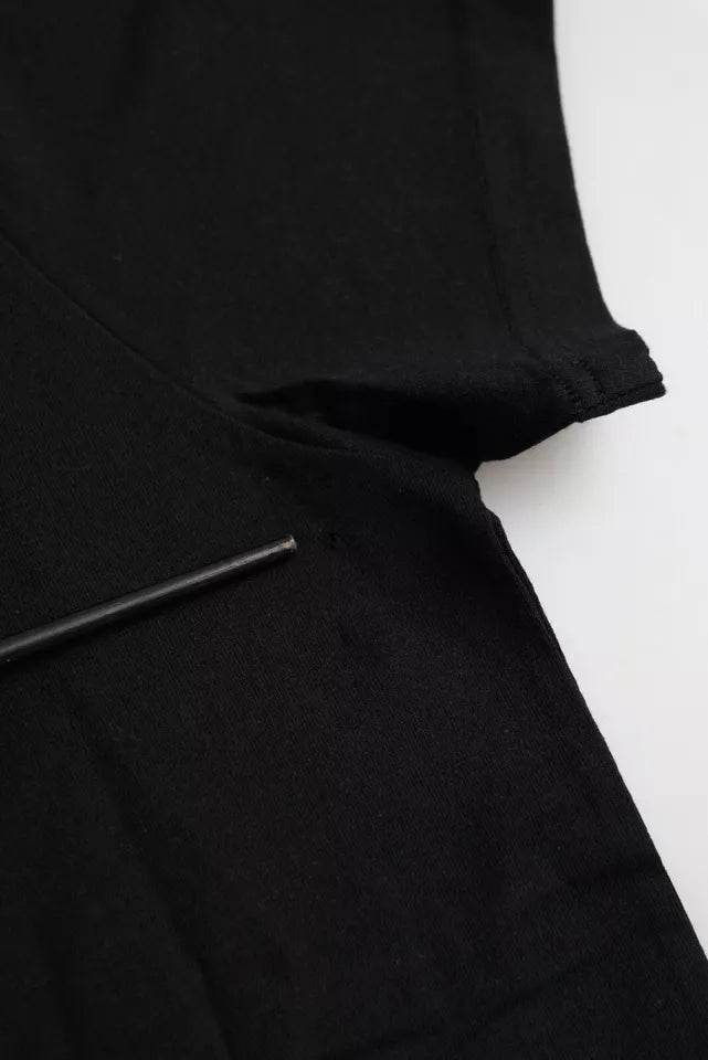 Balenciaga Black Cotton Logo Crew Neck Short Sleeves T-shirt - Hilstor