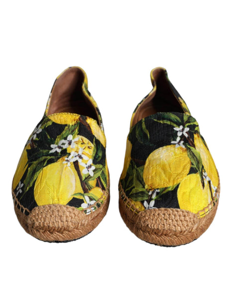 Dolce & Gabbana Multicolor Lemon Slip On Espadrilles Shoes - Hilstor