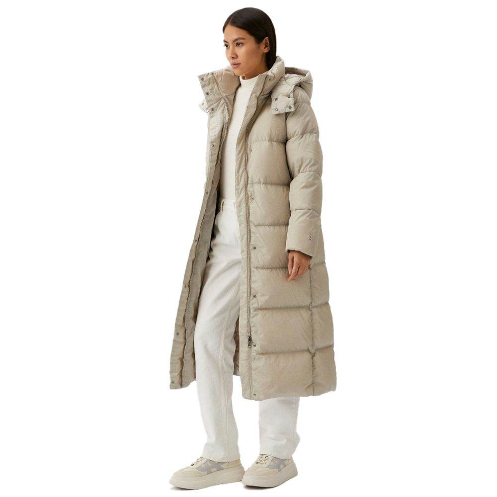 Add Beige Nylon Jackets & Coat - Hilstor