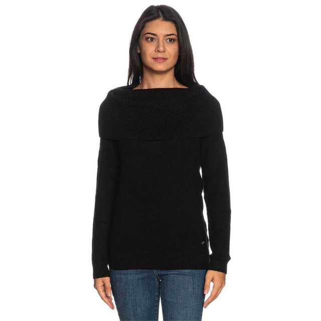 Yes Zee Black Viscose Sweater - Hilstor